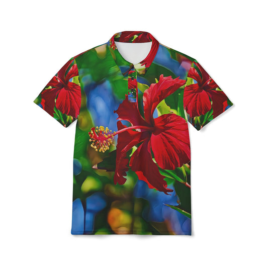 The "Tropical Rhythm" Amapola All Over Print Polo