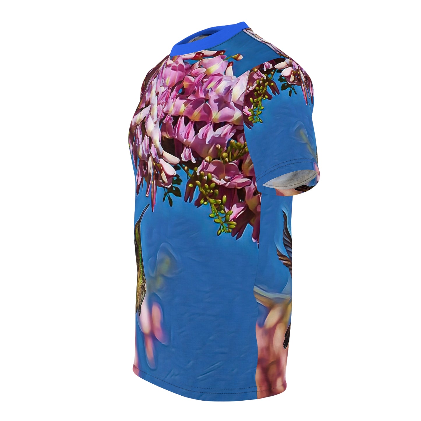 Morning Nectar Hummingbird Unisex All Over Print Tee