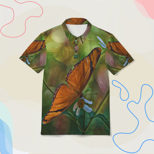 "Flutter Among Petals — Blossom Flight"