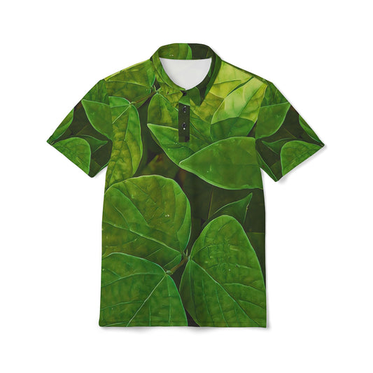 Lush Garden Greenery Unisex All Over Print Polo Shirt