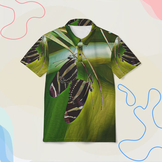 "Zebra Longwing Butterfly — Striped Wings & Green Whispers"