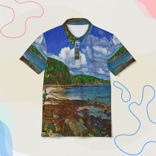 "Coastal Landscape: Tropical Caribbean Beach."