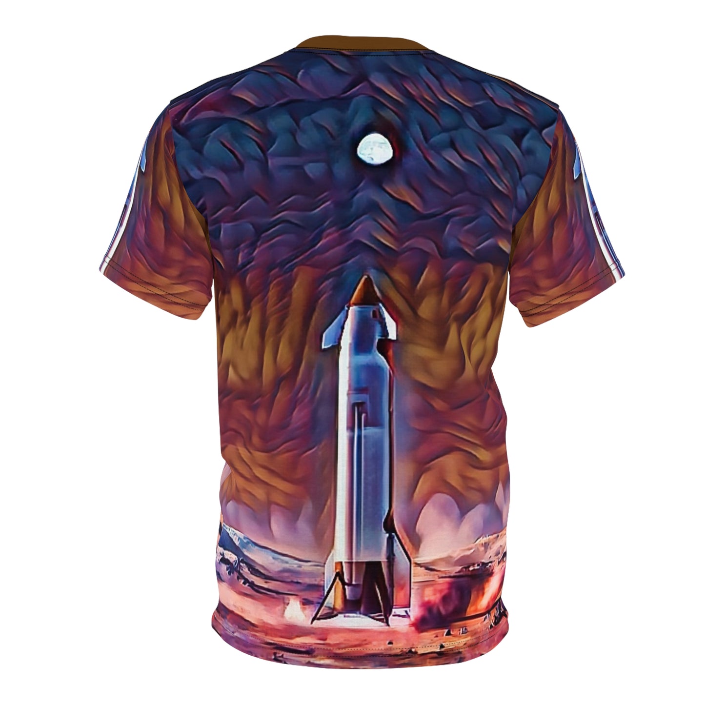 Starship Mars Landing Unisex All Over Print Tee