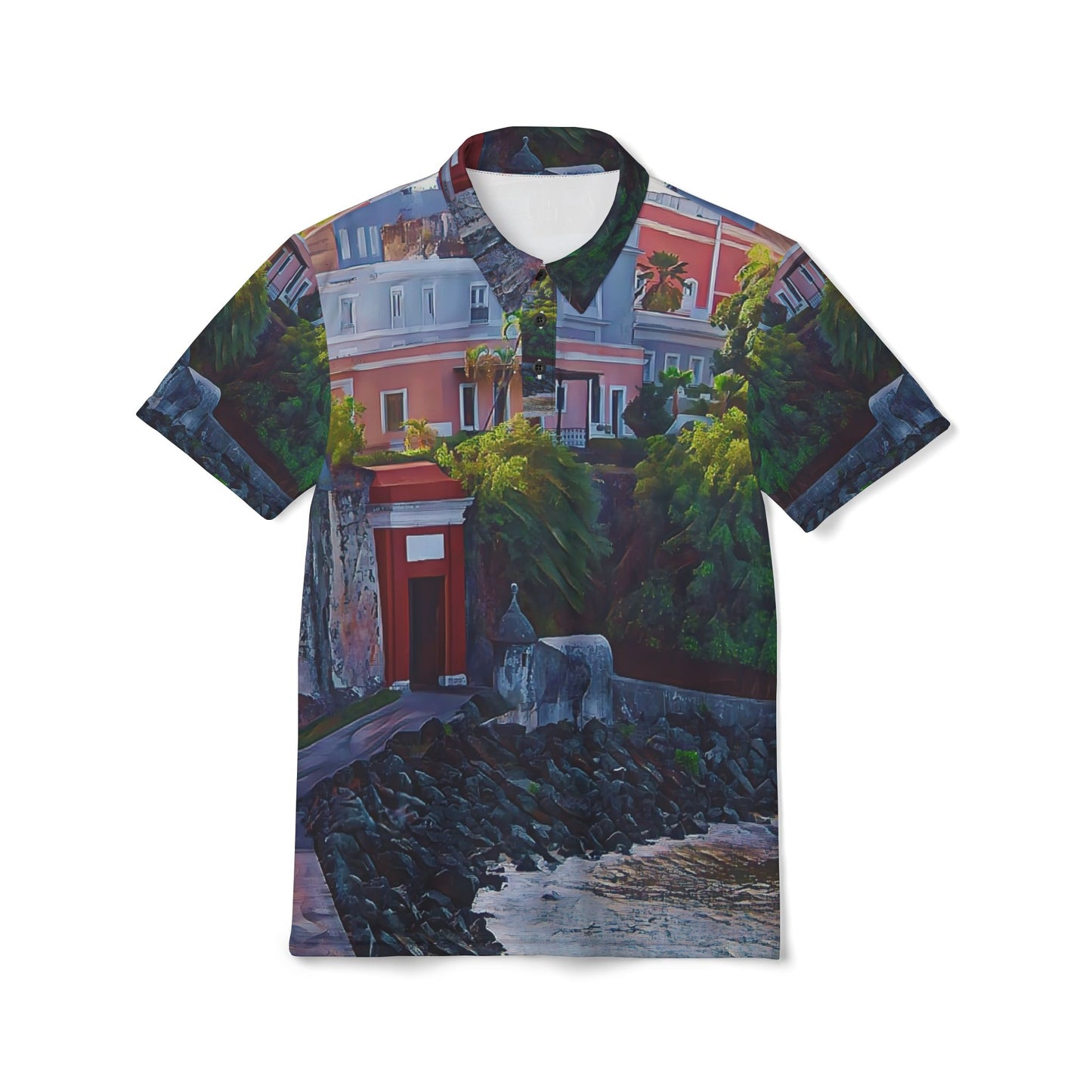 The "Heritage Gate" Old San Juan All Over Print Polo