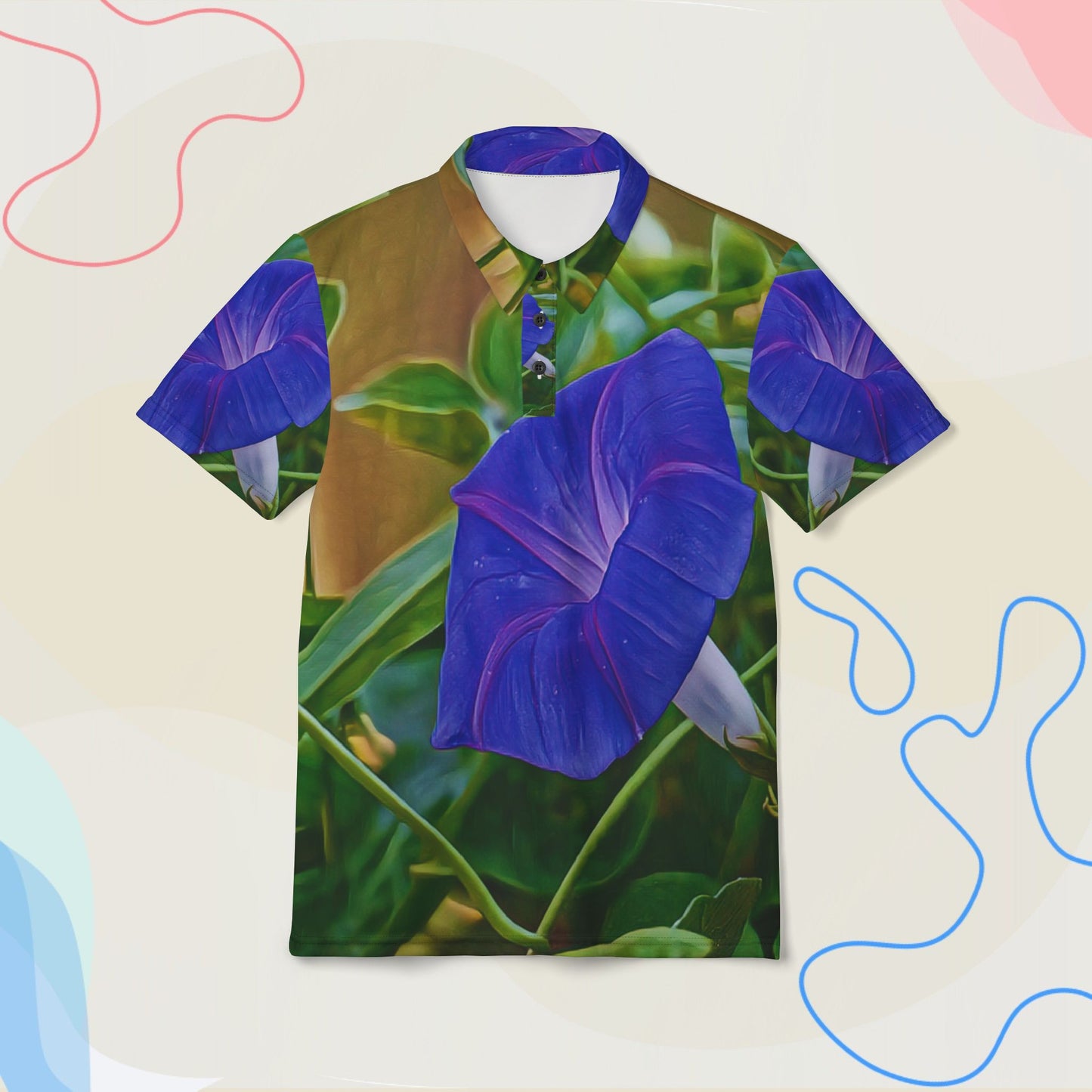 "Blue Bloom Radiance"