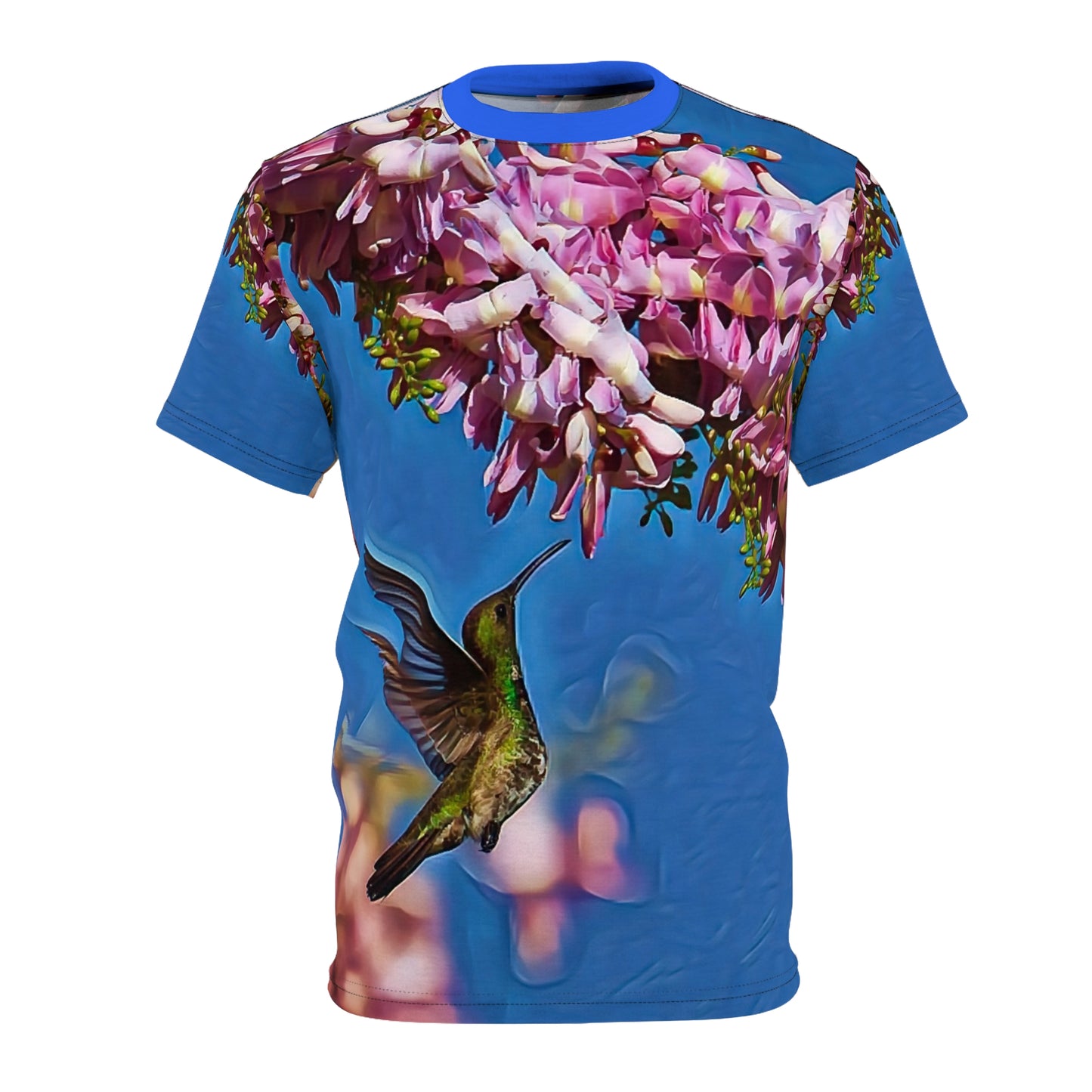 Morning Nectar Hummingbird Unisex All Over Print Tee