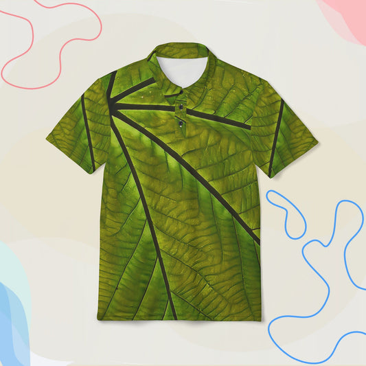 "Green Leaf Pattern – Nature’s Disguise"