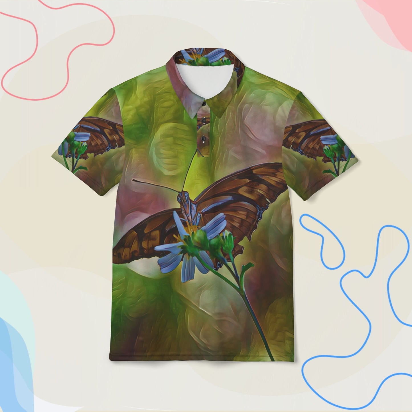 "Butterfly in Bloom — Blue Blossom Landing"