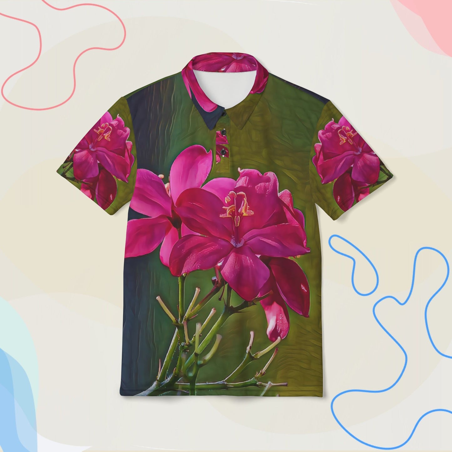 “Tropical Bloom — Verdant Petals"