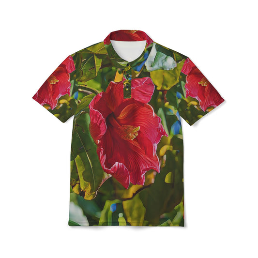 The "Maga Bloom" Puerto Rico National Flower All Over Print Polo