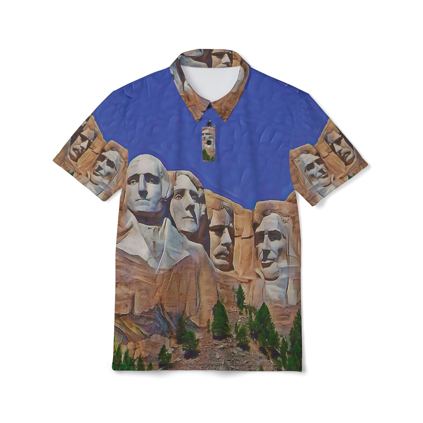 The "Stone Giants" Mount Rushmore All Over Print Polo