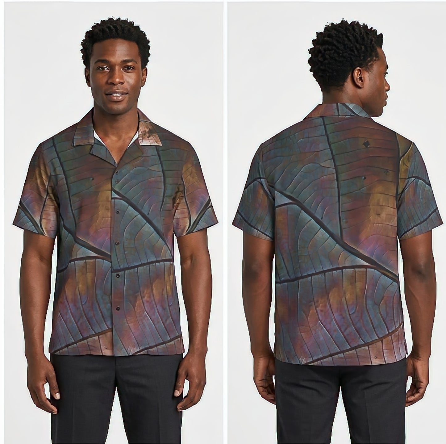 Jungle Floor Decay Leaf Hawaiian All Over Print Shirt