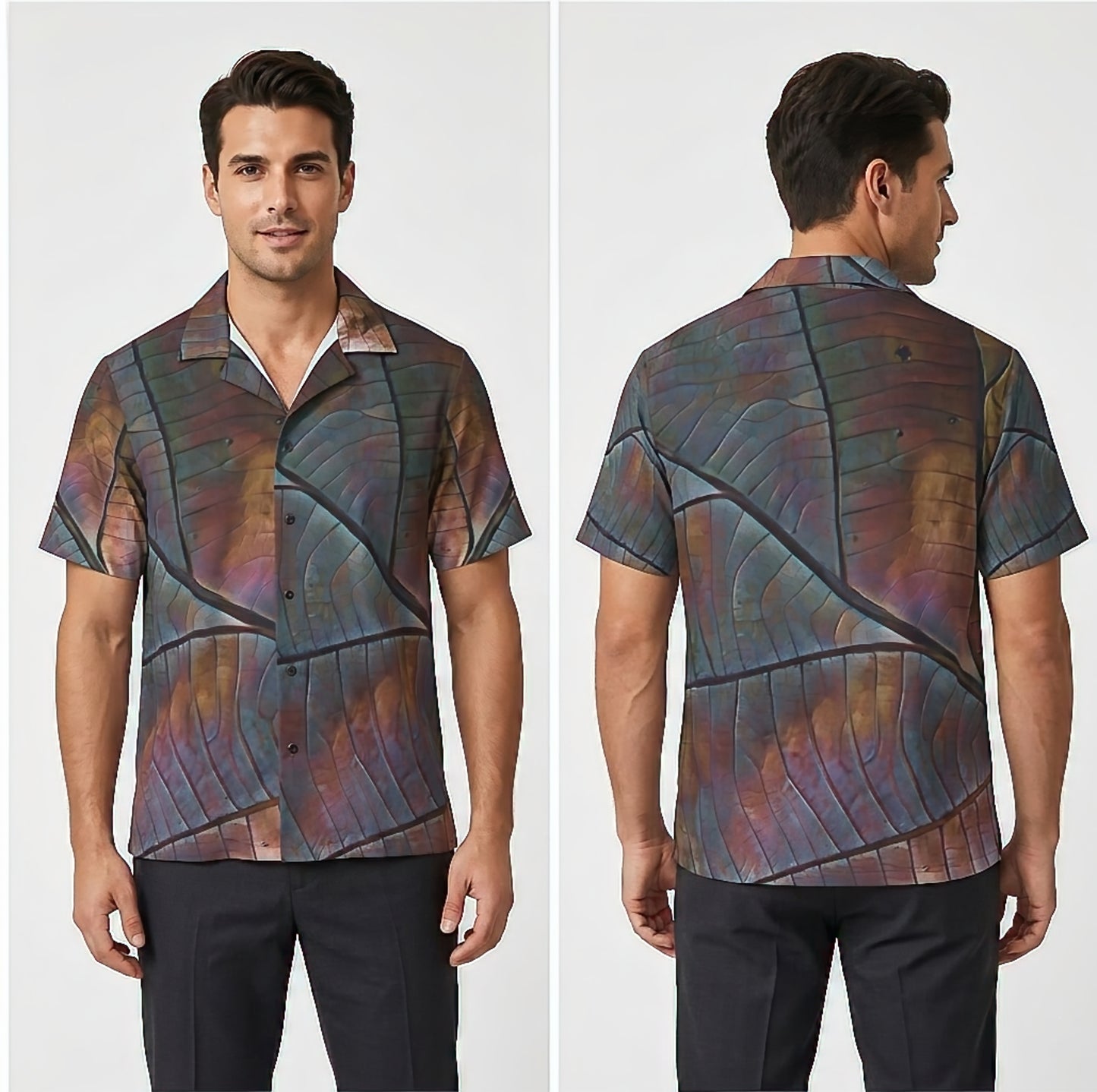 Jungle Floor Decay Leaf Hawaiian All Over Print Shirt